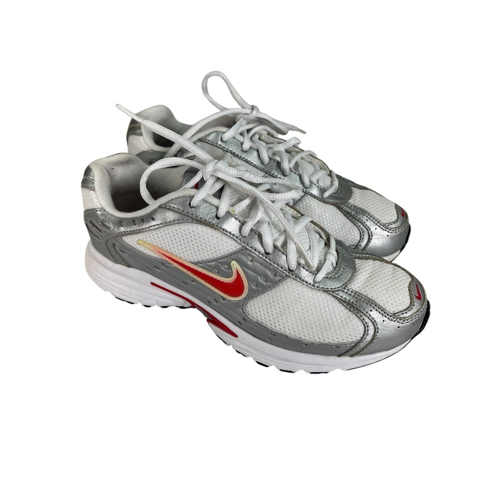 Nike Women's‎ Initiator White Silver Orange Shoes Sneakers Size 7.5